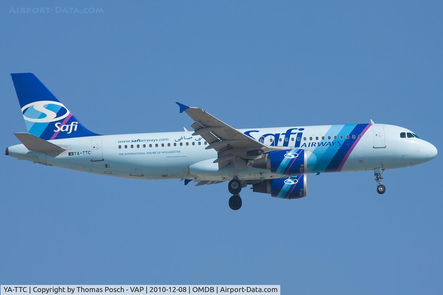 YA-TTC, 1997 Airbus A320-212 C/N 0671, Safi Airways