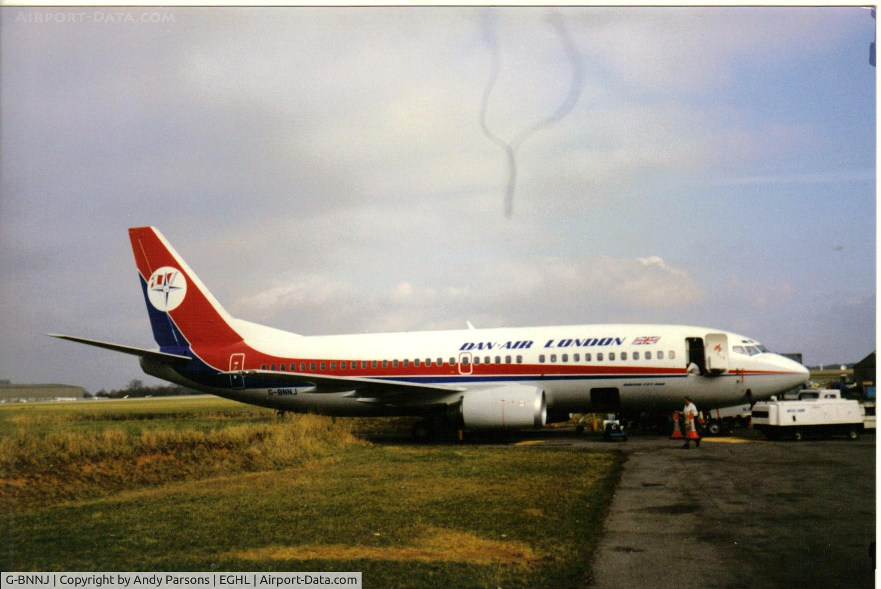 G-BNNJ, 1988 Boeing 737-3Q8 C/N 24068, Newly delivered to Dan Air not long before they went bust