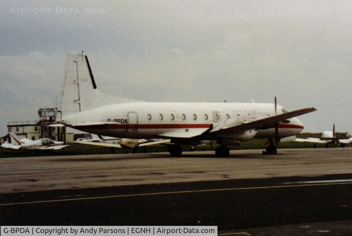 G-BPDA, 1977 Hawker Siddeley HS.748 Series 2A C/N 1756, Not certain where this was taken but possibly Blackpool