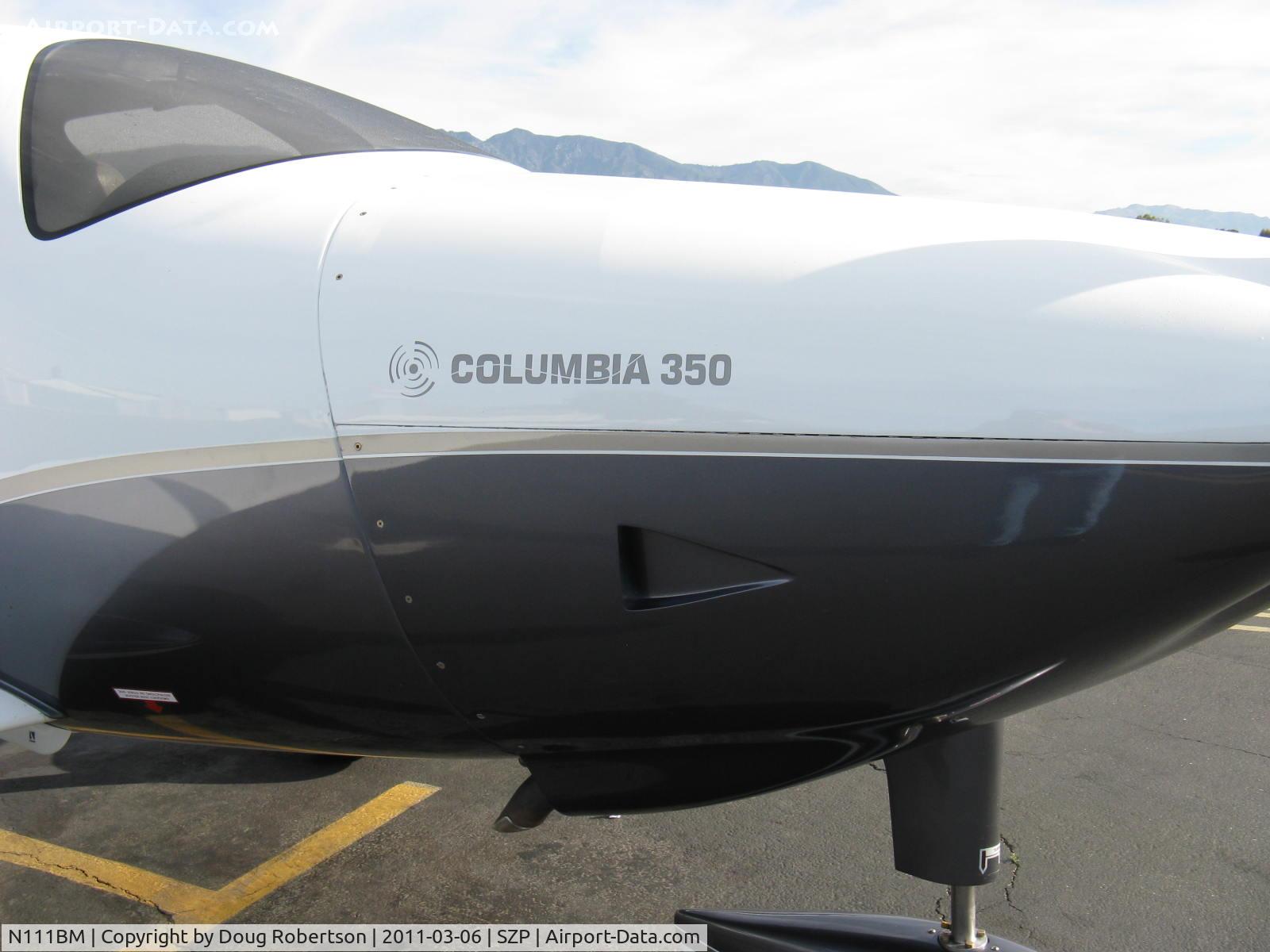 N111BM, 2006 Columbia Aircraft Mfg LC42-550FG C/N 42540, 2006 Columbia Aircraft LC42-550FG COLUMBIA 350, Continental IO-550-N 310 Hp, cowl logo
