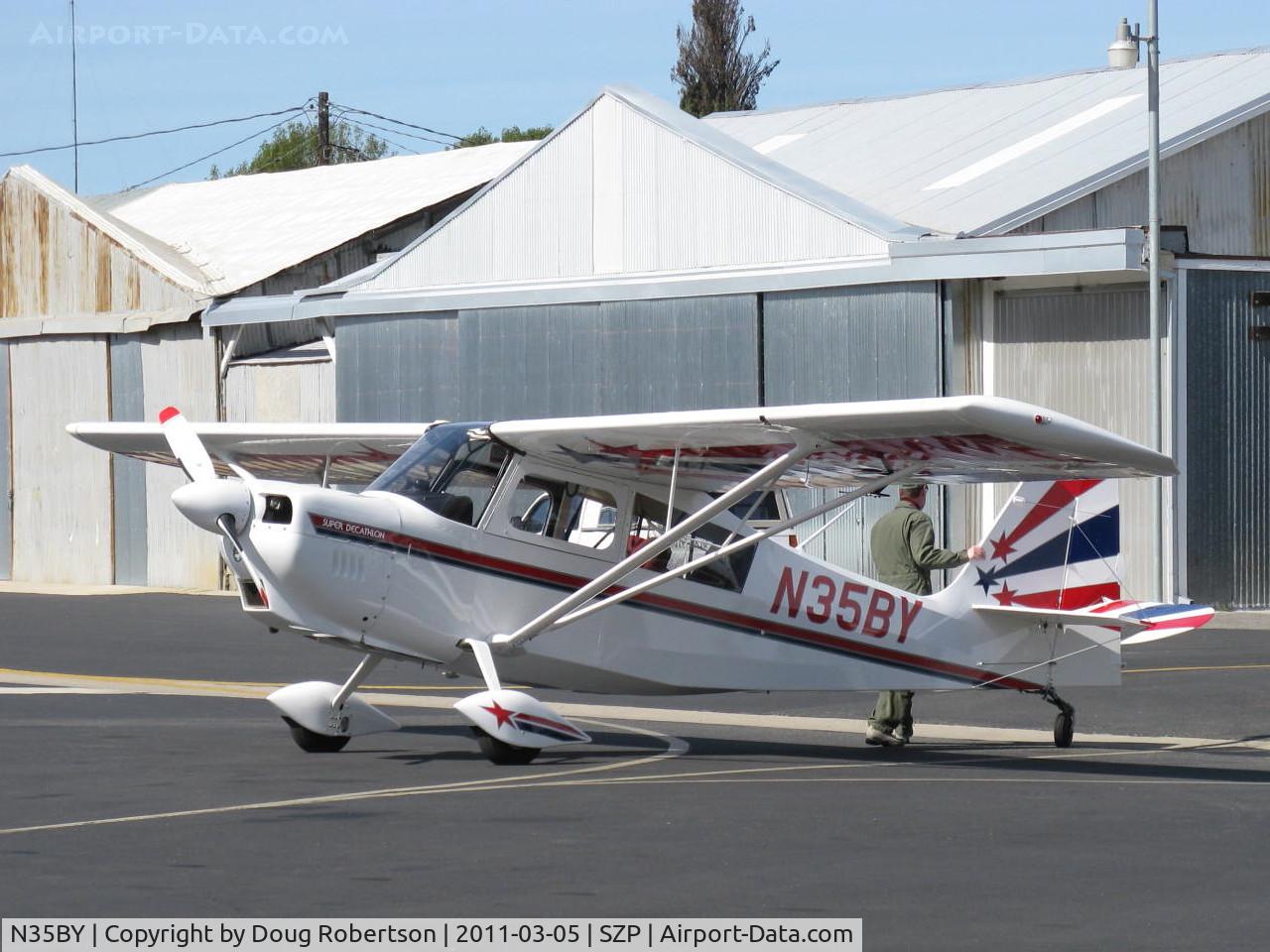 N35BY, 2005 American Champion 8KCAB Super Decathlon C/N 998-2005, 2005 American Champion 8KCAB SUPRER DECATHLON, Lycoming AEIO-360 180 Hp, taxi