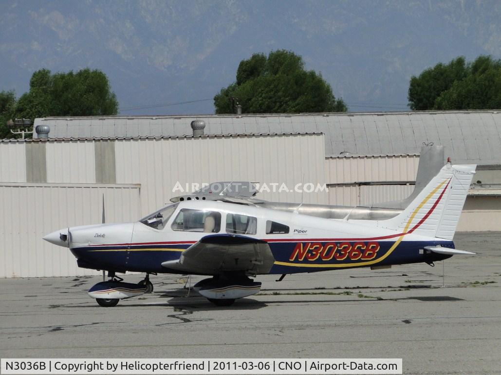 N3036B, 1978 Piper PA-28-236 Dakota C/N 28-7911017, Tied down and parked