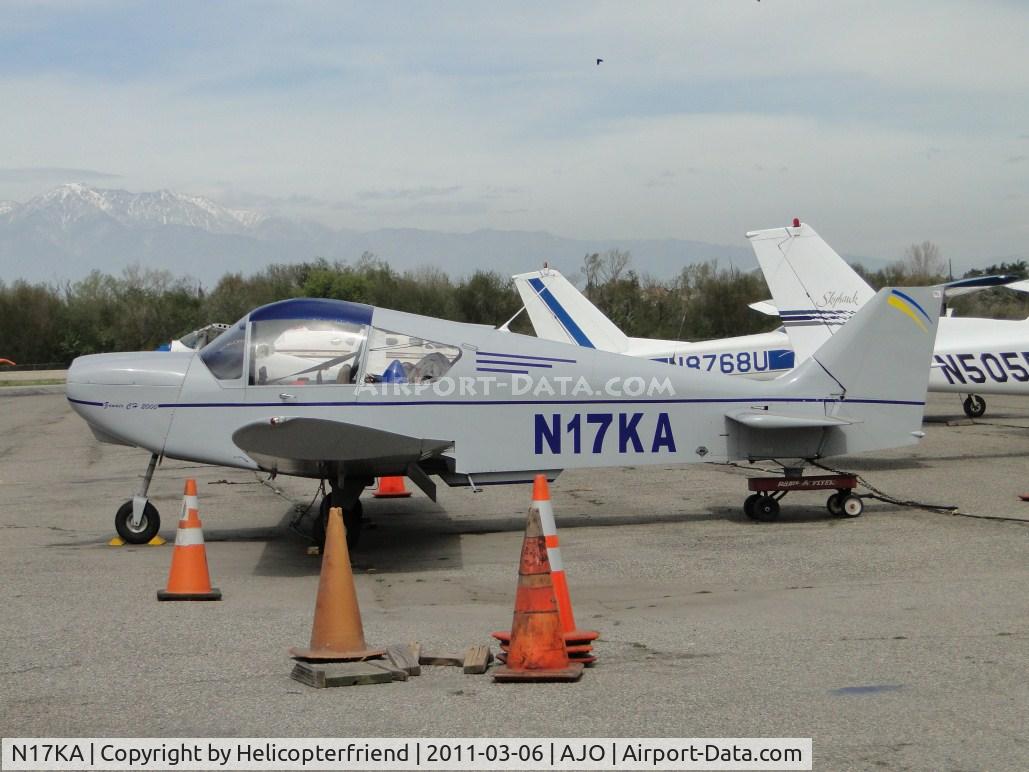 N17KA, 2000 AMD CH-2000 Alarus C/N 20-0044, Parked with tail in a wagon, no motor