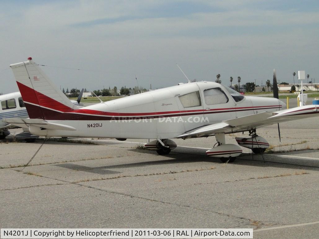 N4201J, 1966 Piper PA-28-140 C/N 28-22545, Parked by Admin Buildng