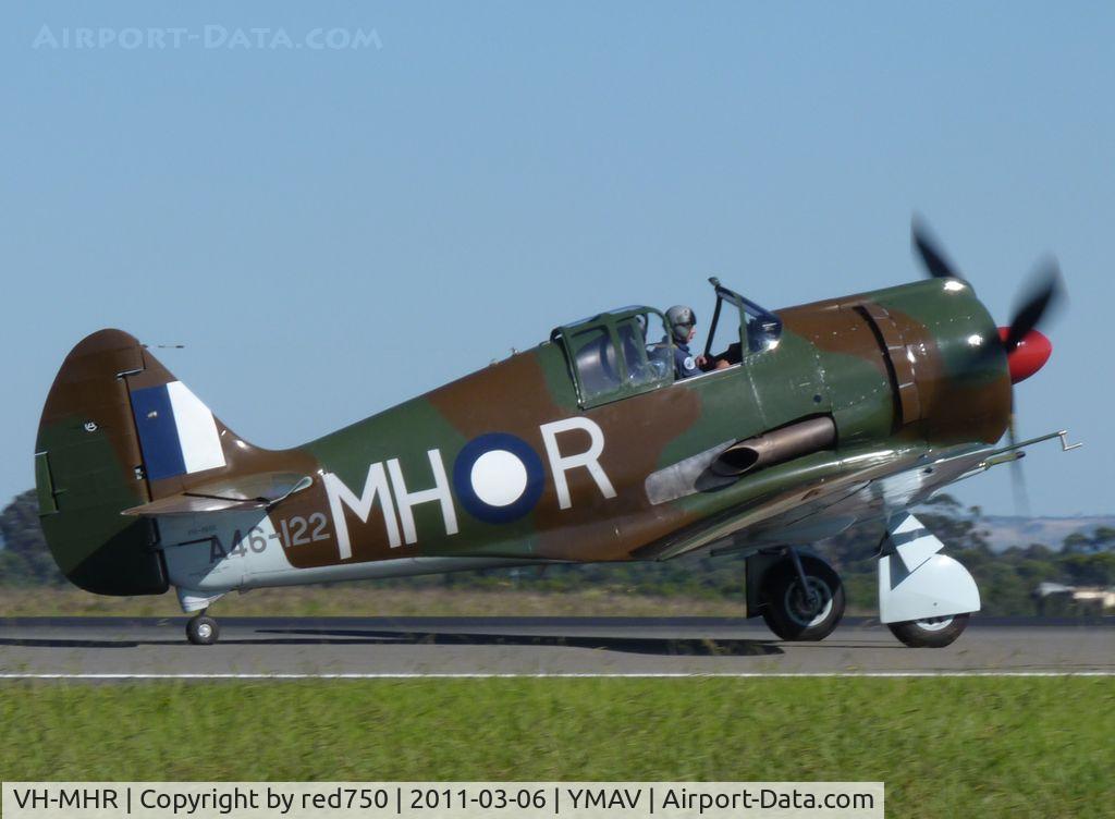 VH-MHR, 1943 Commonwealth CA-13 Boomerang C/N 945, The CAC CA12 Boomerang of Temora Air Museum appearing at the Avalon Air Show 2011
