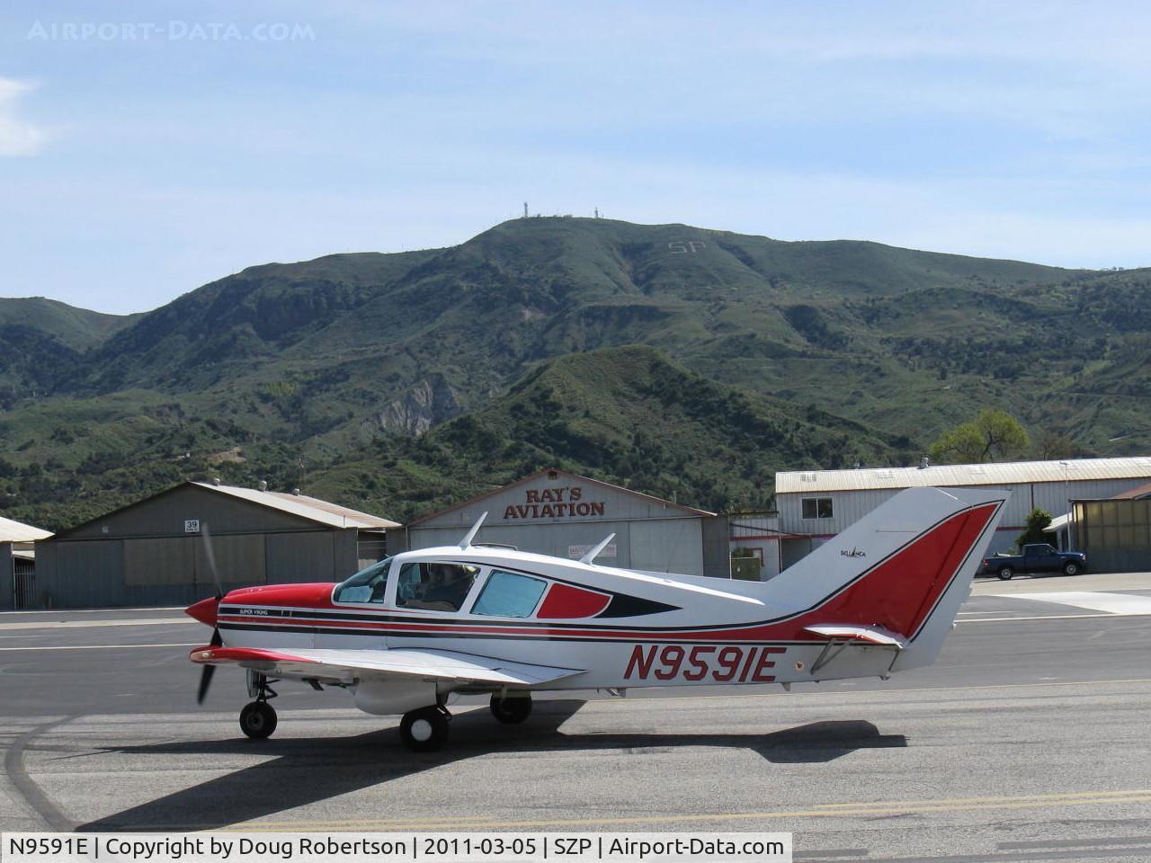 N9591E, 1976 Bellanca 17-30A Viking C/N 76-30843, 1976 Bellanca 17-30A VIKING, Continental IO-520-K 300/285 Hp, holding short 22