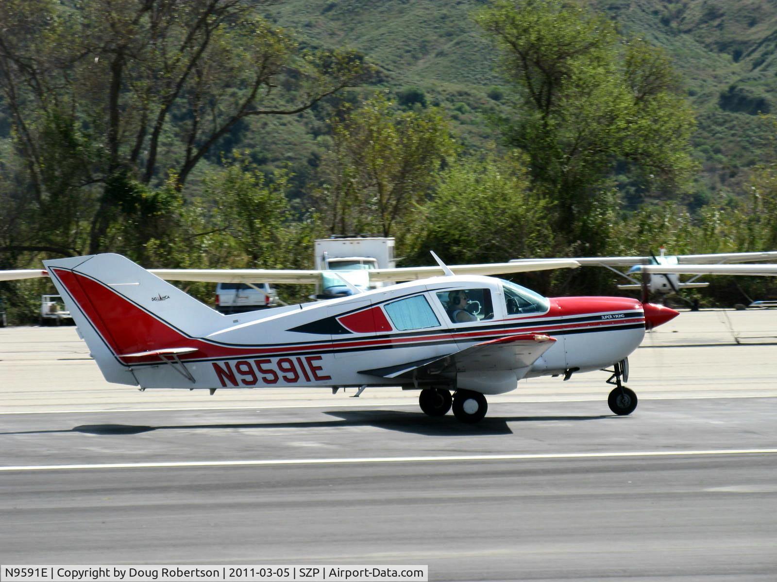 N9591E, 1976 Bellanca 17-30A Viking C/N 76-30843, 1976 Bellanca 17-30A VIKING, Continental IO-520-K 300/285 Hp, takeoff roll Rwy 22