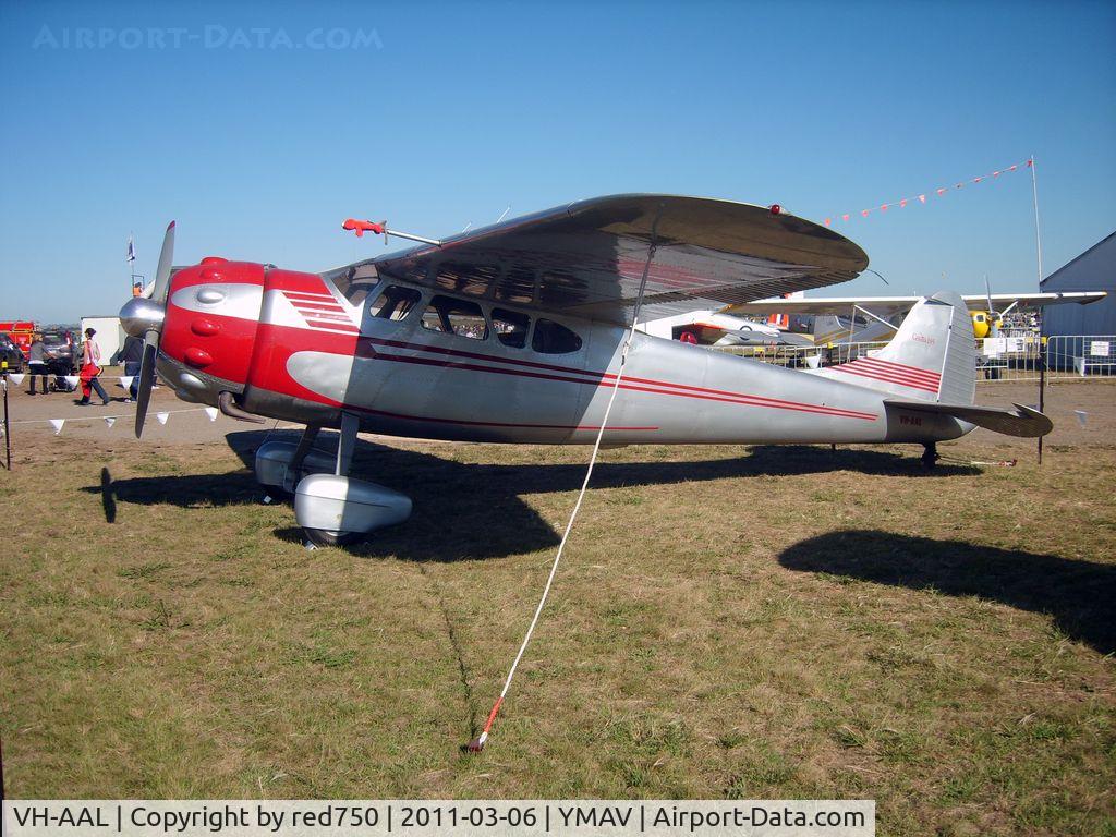 VH-AAL, 1948 Cessna 190 C/N 7129, On static display at Avalon Air Show 2011