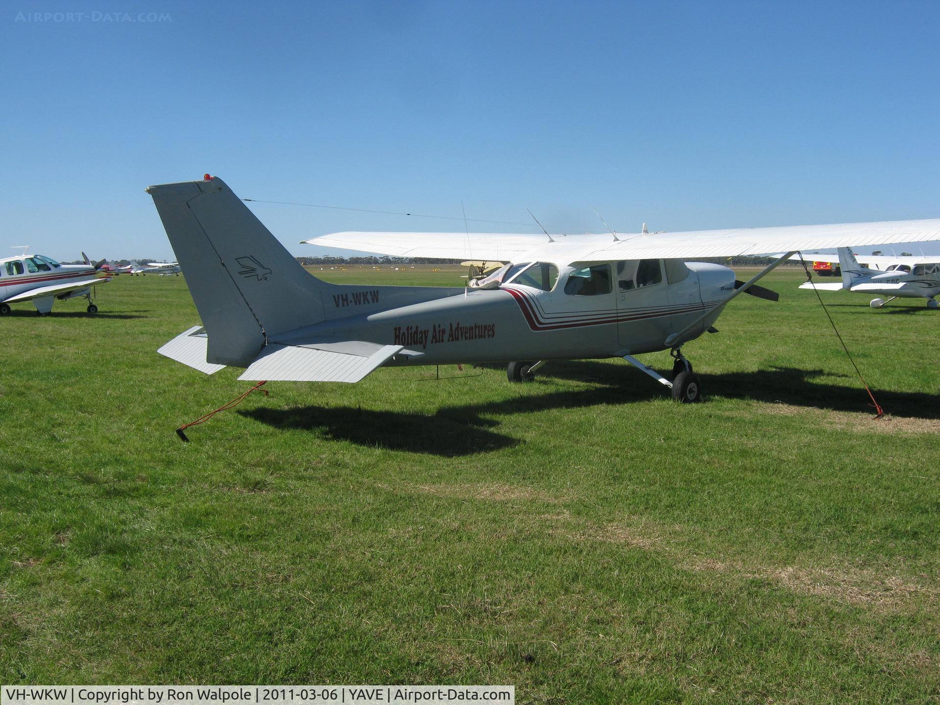 VH-WKW, 1977 Cessna R172K Hawk XP C/N R1722709, At Avalon Airshow, parked at Avalon East