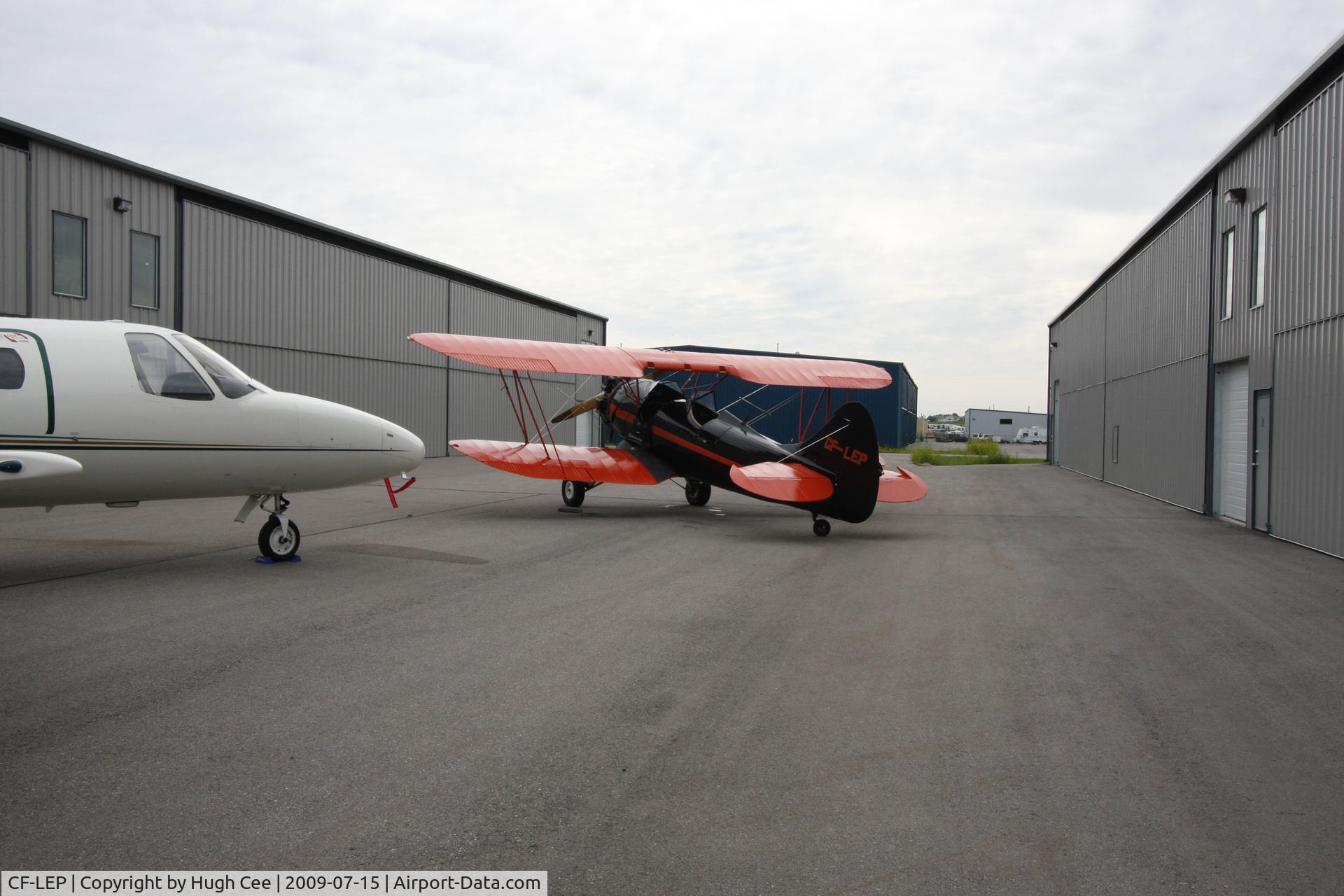 CF-LEP, 1940 Waco UPF-7 C/N 5461, Cross Canada 100 Air Tour
Springbank Airport Alberta