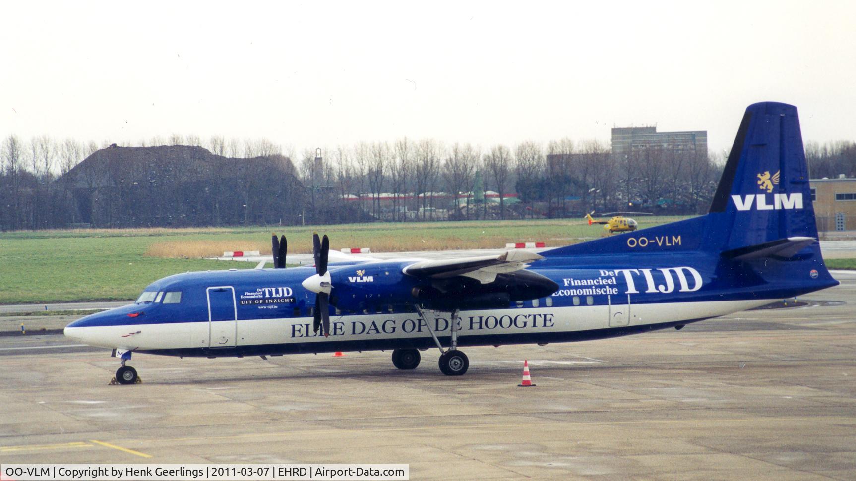 OO-VLM, 1988 Fokker 50 C/N 20135, VLM , Spcl logo: ; logo from Newspaper