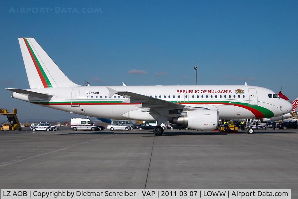 LZ-AOB, 2007 Airbus A319-111 C/N 3188, Bulgaria Government Airbus 319