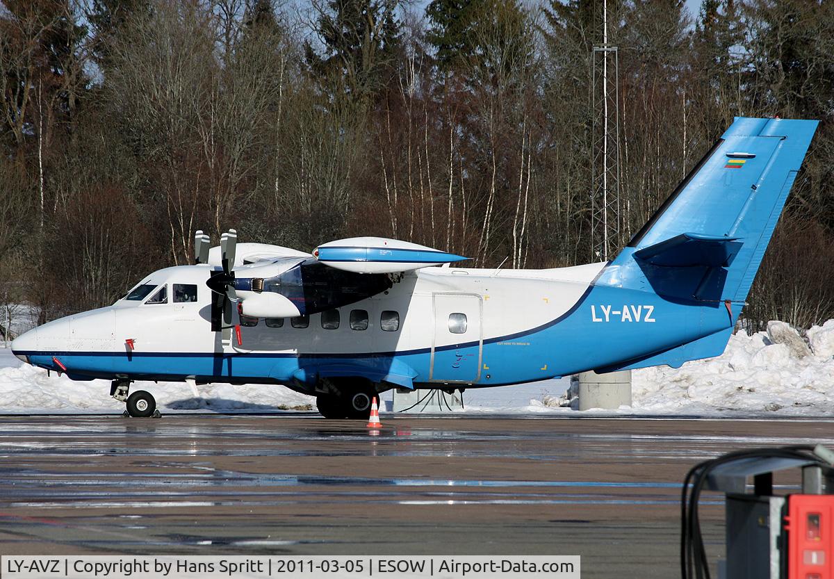 LY-AVZ, 1989 Let L-410UVP-E Turbolet C/N 892336, Let L-410 Turbolet LY-AVZ resting in the sun