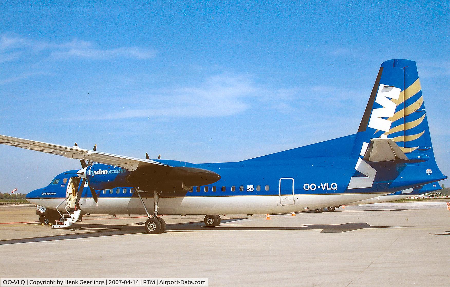 OO-VLQ, 1989 Fokker 50 C/N 20159, VLM