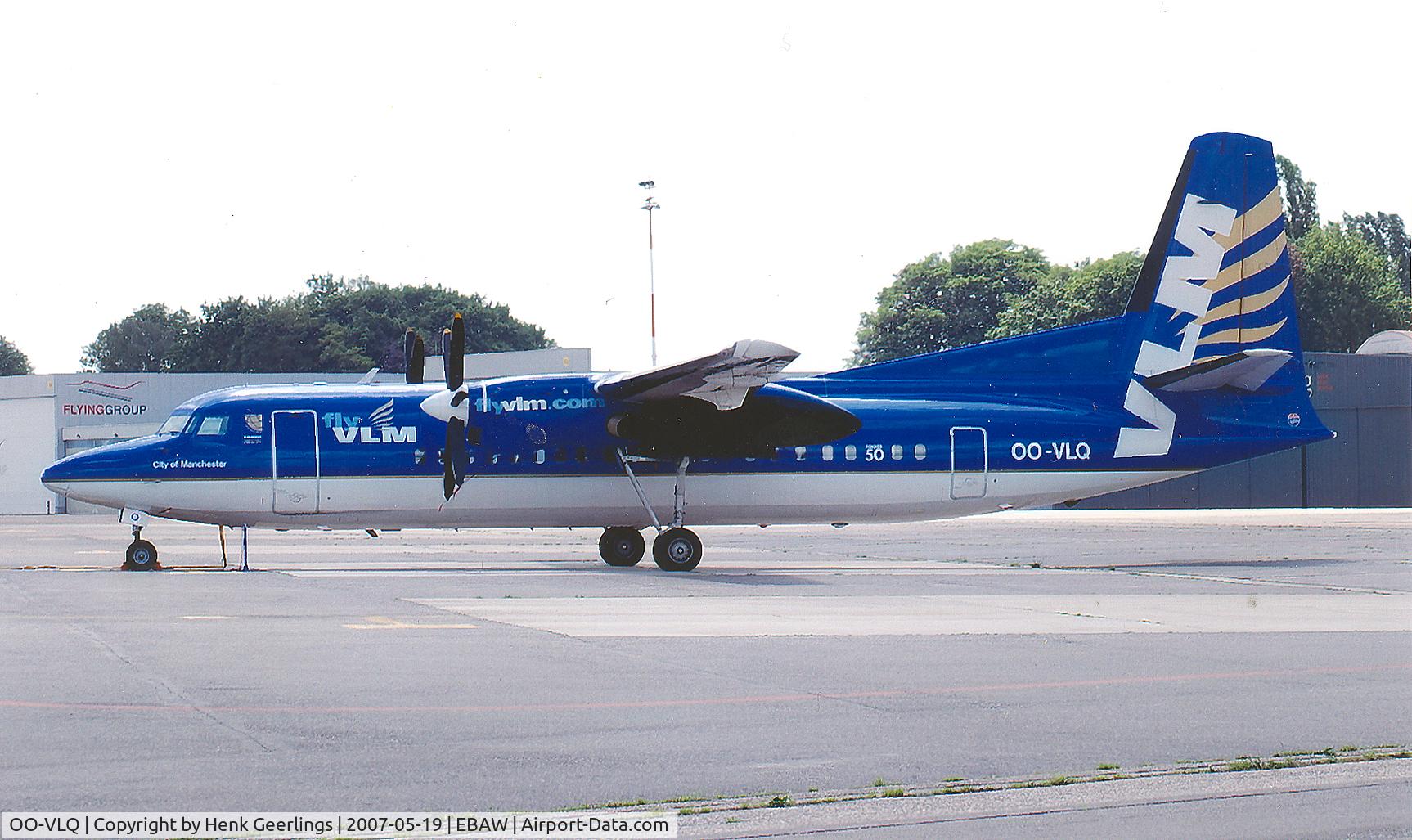 OO-VLQ, 1989 Fokker 50 C/N 20159, VLM