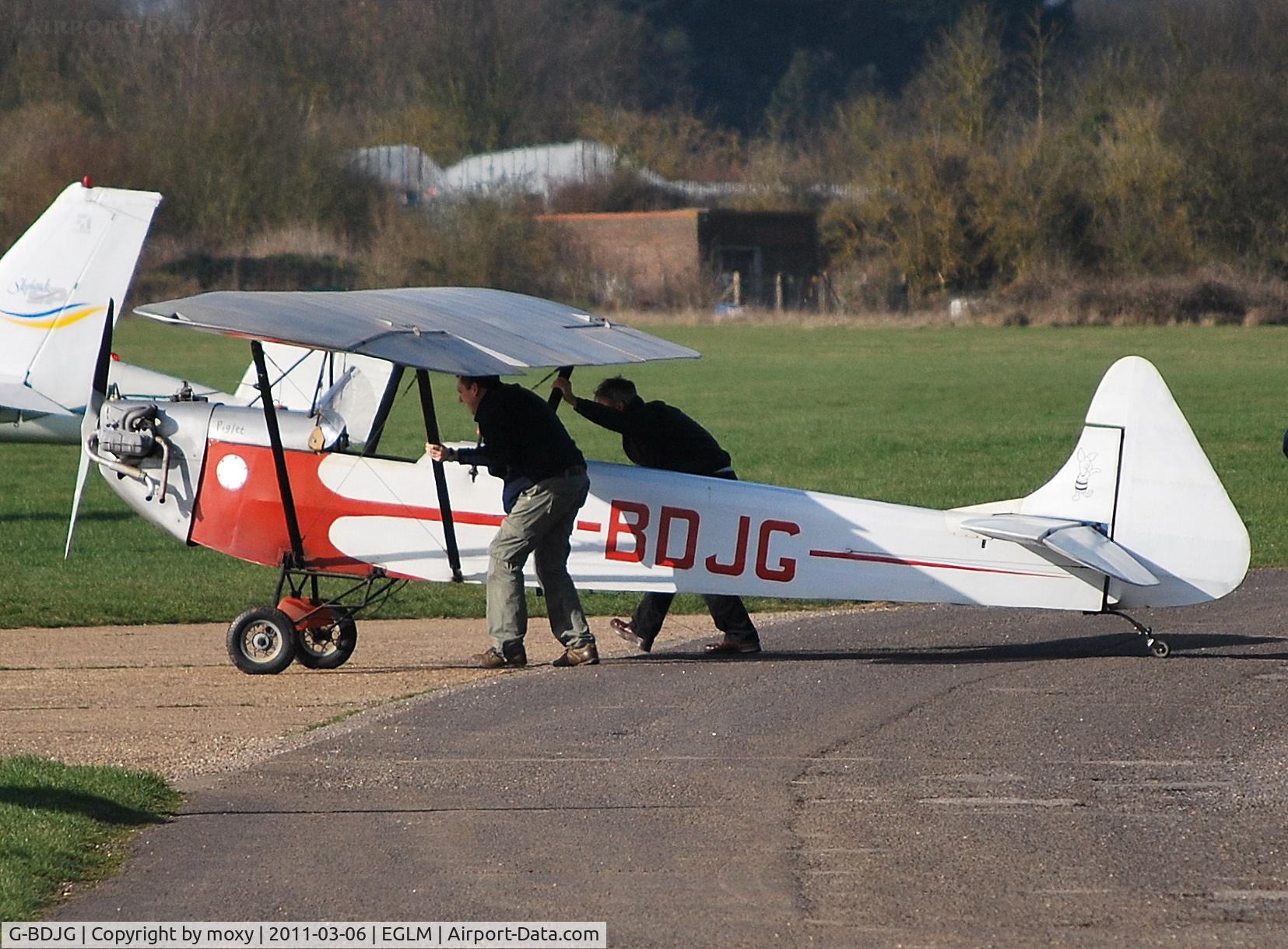 G-BDJG, 1982 Luton LA-4A Minor C/N PFA 828, Luton LA4A Minor at White Waltham. Engine is a Volkswagen 1835.