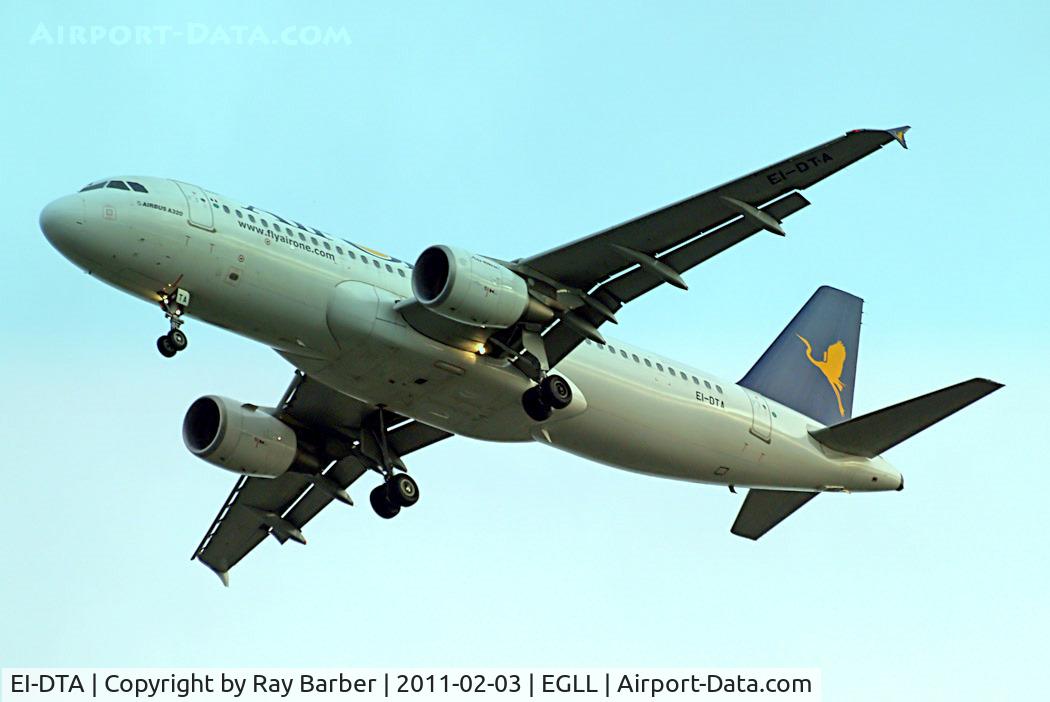 EI-DTA, 2008 Airbus A320-216 C/N 3732, Airbus A320-216 [3732] Air One Home~G 03/02/2011
