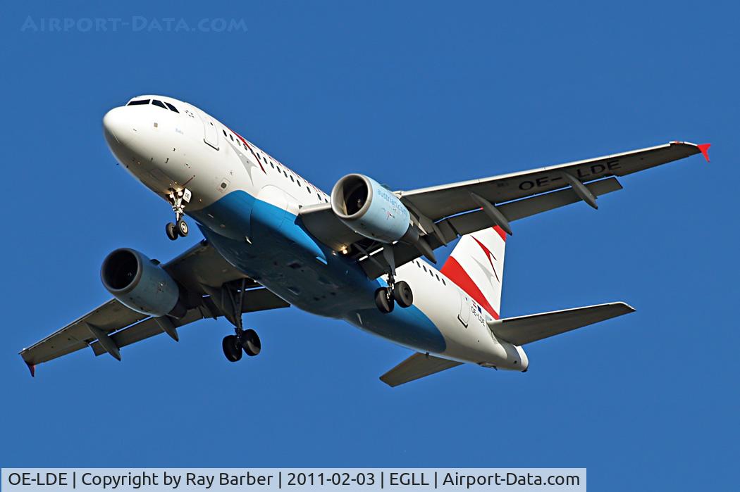 OE-LDE, 2005 Airbus A319-112 C/N 2494, Airbus A319-112 [2494] Austrian Airlines Home~G 03/02/2011.