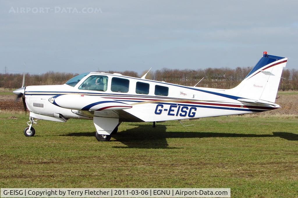 G-EISG, 1998 Beech A36 Bonanza 36 C/N E-3212, 1998 Beech BEECH A36, c/n: E-3212 deparing from Full Sutton