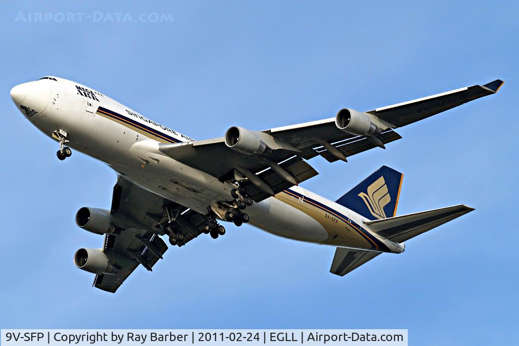 9V-SFP, 2005 Boeing 747-412F/SCD C/N 32902, Boeing 747-412F [32902] (Singapore Airlines Cargo) Home~G 24/02/2011