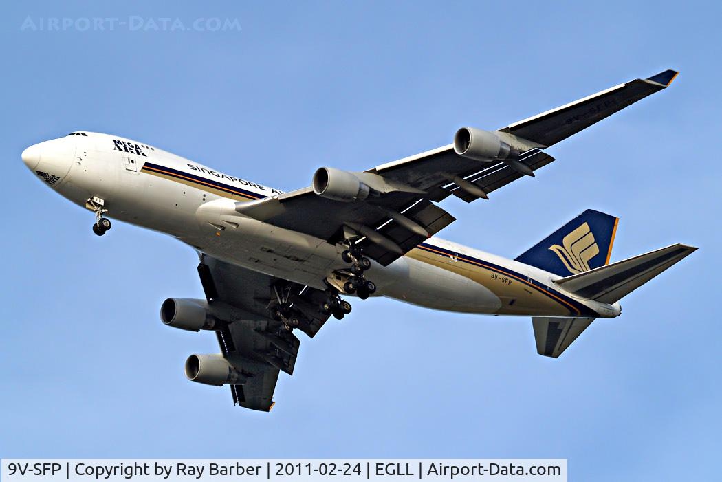 9V-SFP, 2005 Boeing 747-412F/SCD C/N 32902, Boeing 747-412F [32902] (Singapore Airlines Cargo) Home~G 24/02/2011.