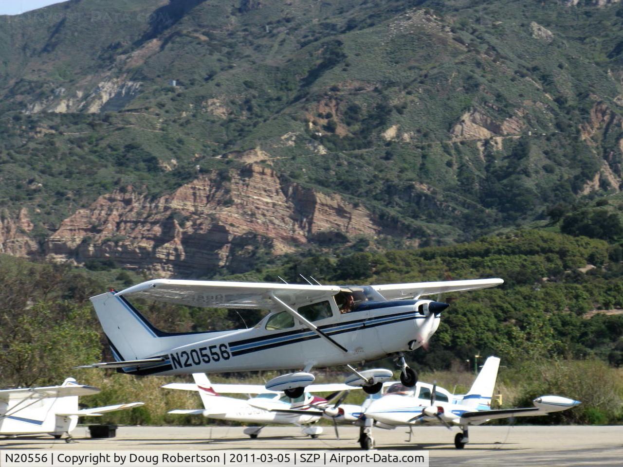 N20556, 1973 Cessna 172M C/N 17261391, 1973 Cessna 172M SKYHAWK, Lycoming O-360-E2D 150 Hp, takeoff climb Rwy 22