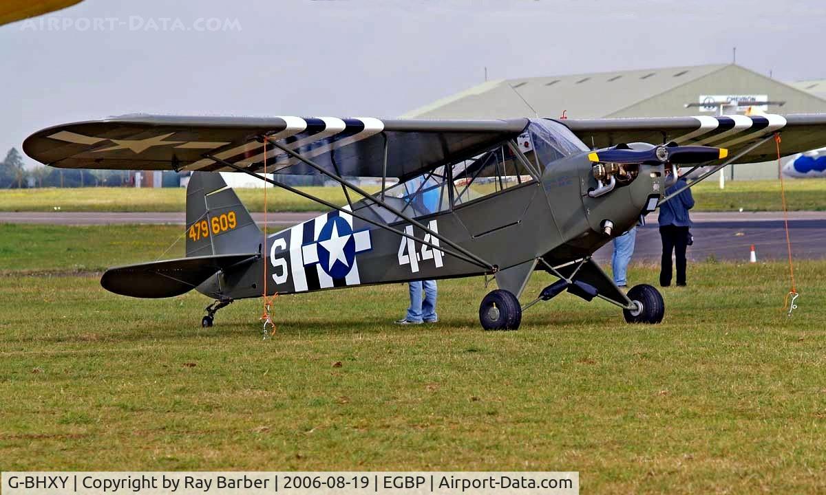 G-BHXY, 1944 Piper L-4H Grasshopper (J3C-65D) C/N 11905, Piper J-3C-65 Cub [11905] Kemble~G 19/08/2006.