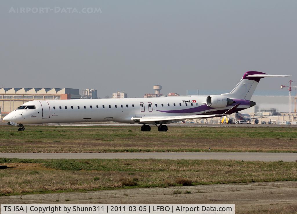 TS-ISA, 2007 Bombardier CRJ-900 (CL-600-2D24) C/N 15091, No titles and logo now... Sevenair renamed as Tunisair Express ;)
