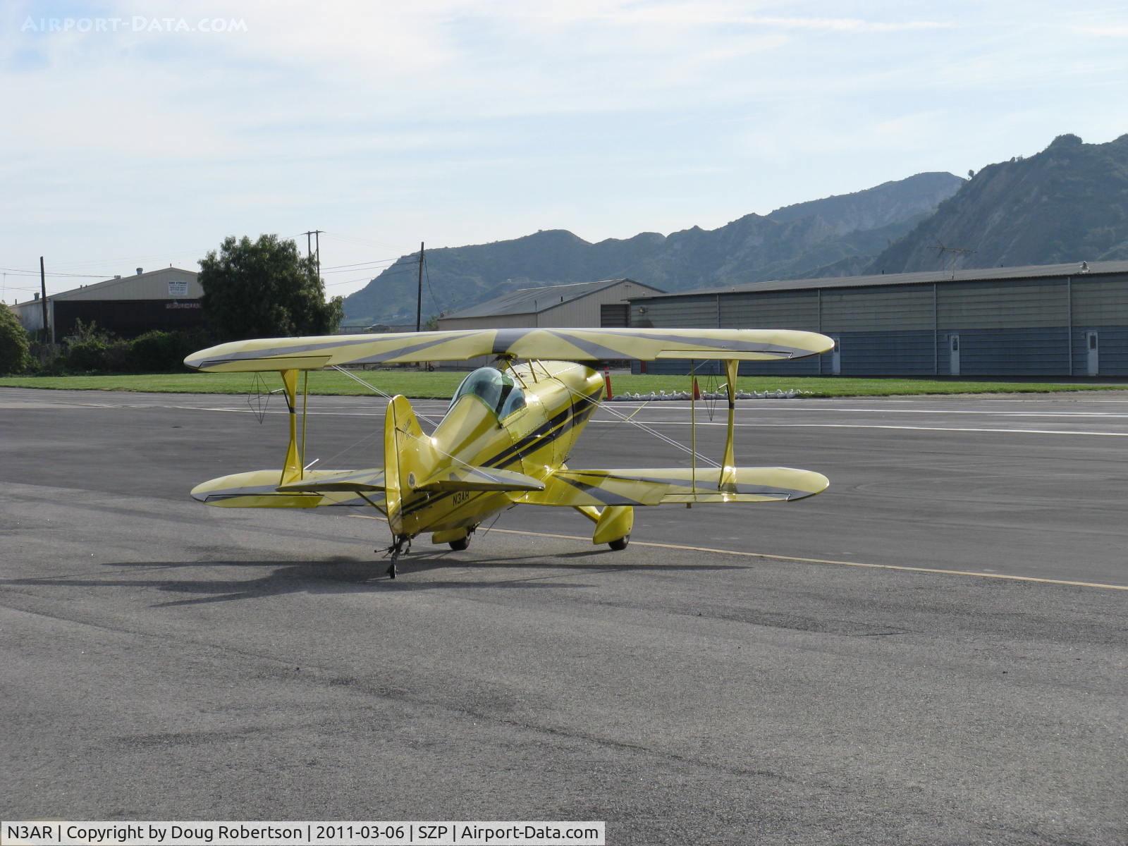N3AR, 1974 Pitts S-1S Special C/N 10, 1974 Russell PITTS S-1S, Lycoming O&VO-360 180 Hp, holding short 22