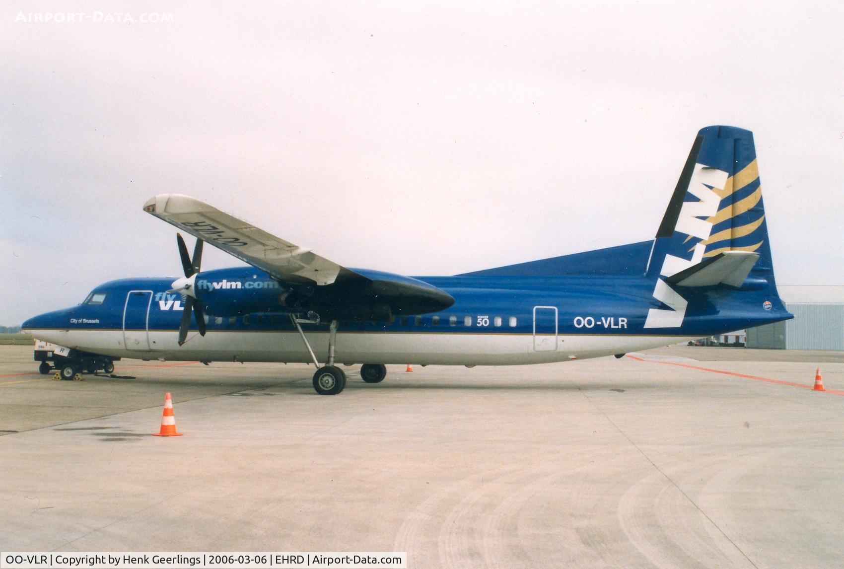 OO-VLR, 1988 Fokker 50 C/N 20121, VLM