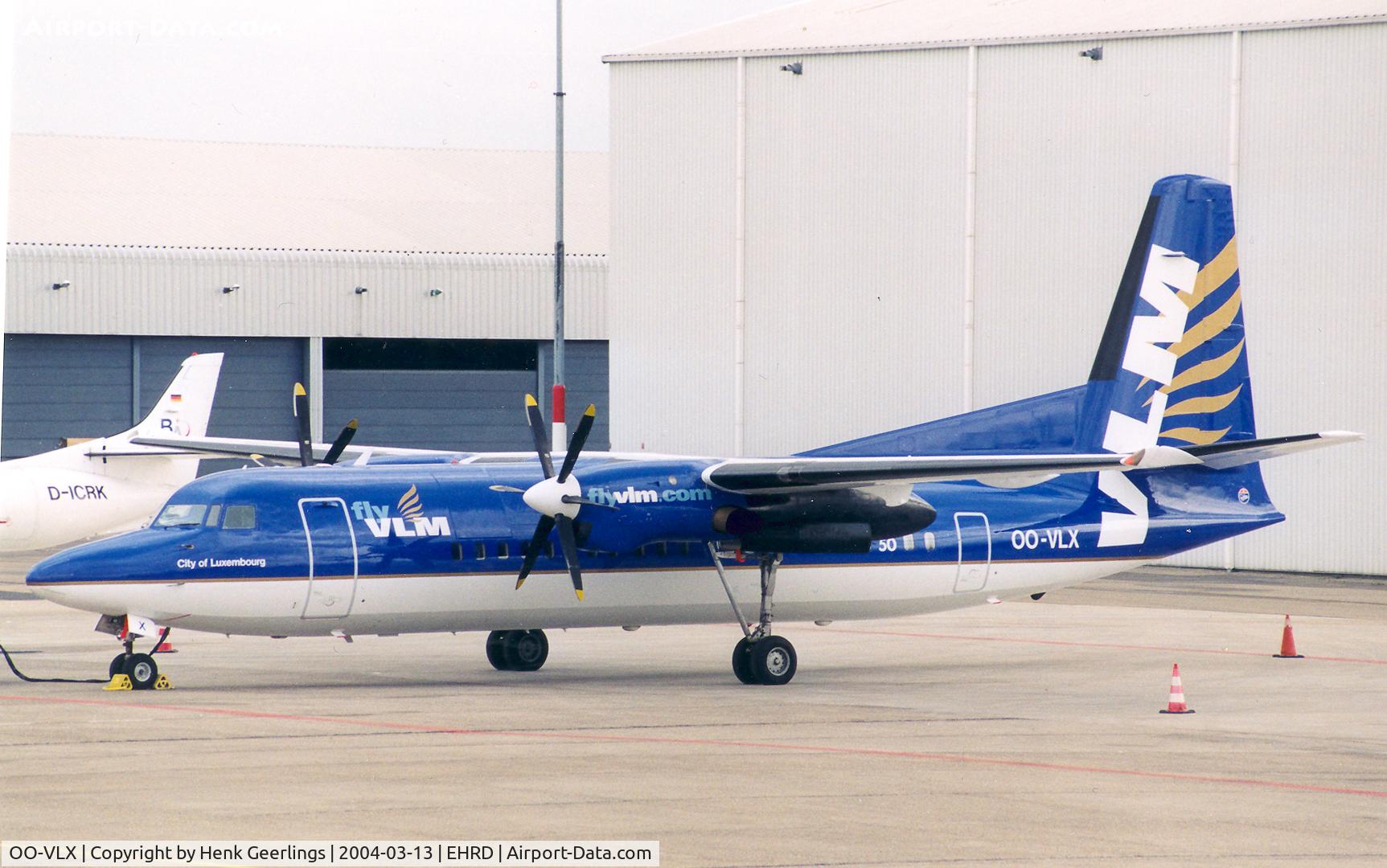 OO-VLX, 1990 Fokker 50 C/N 20177, VLM