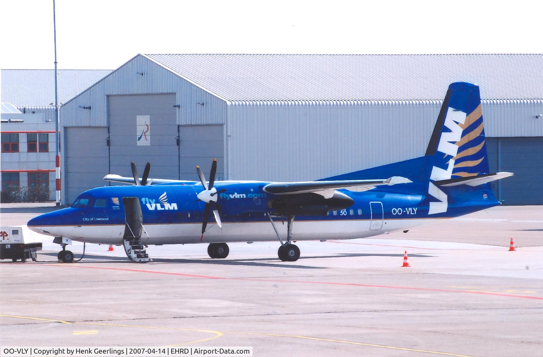 OO-VLY, 1990 Fokker 50 C/N 20181, VLM