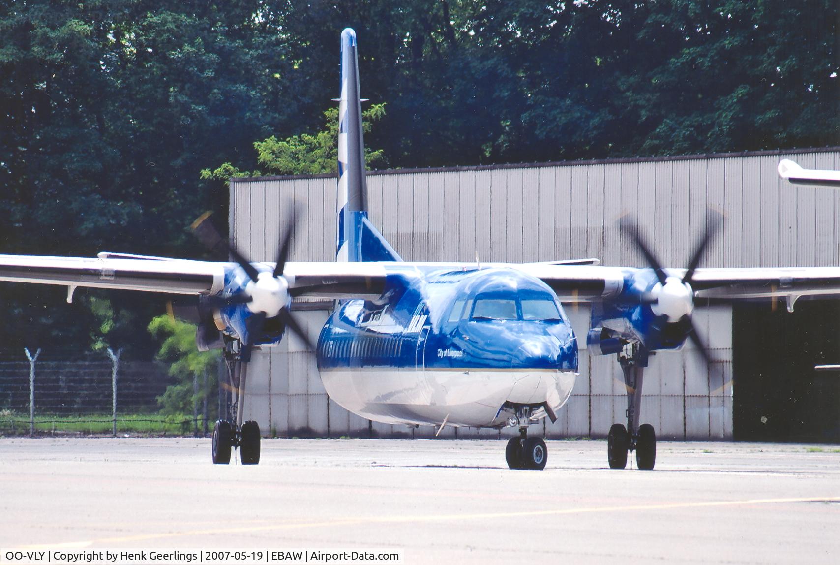 OO-VLY, 1990 Fokker 50 C/N 20181, VLM