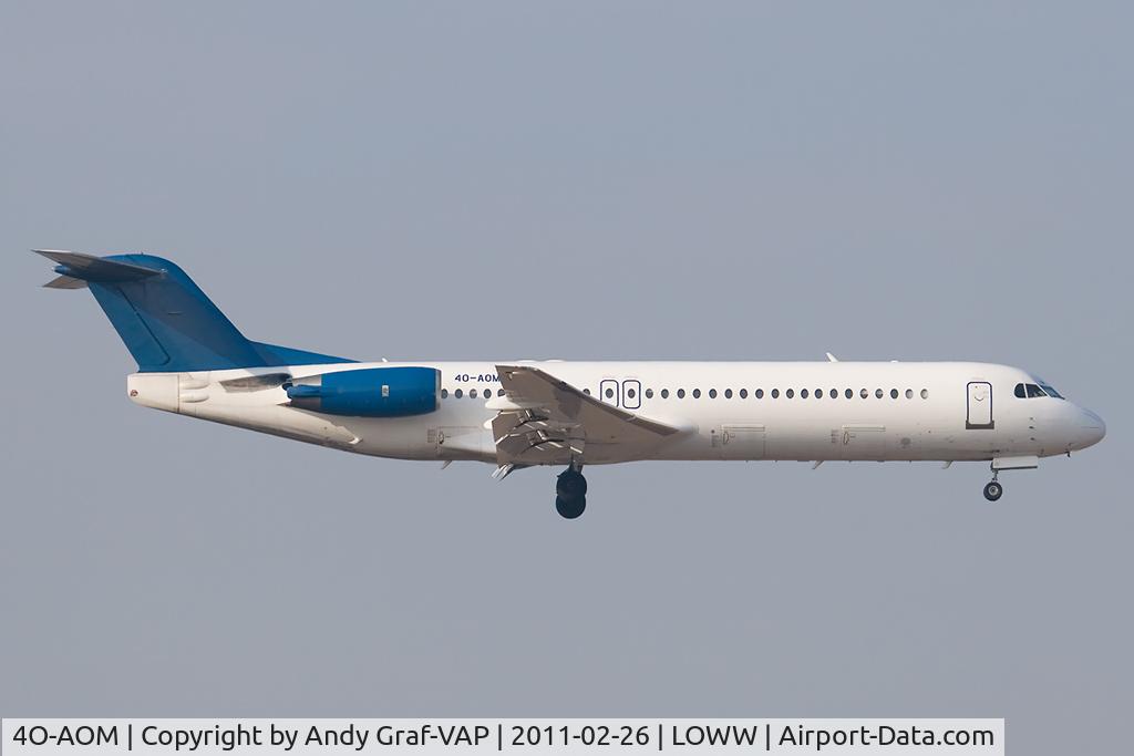 4O-AOM, 1990 Fokker 100 (F-28-0100) C/N 11321, Montenegro Airlines F100