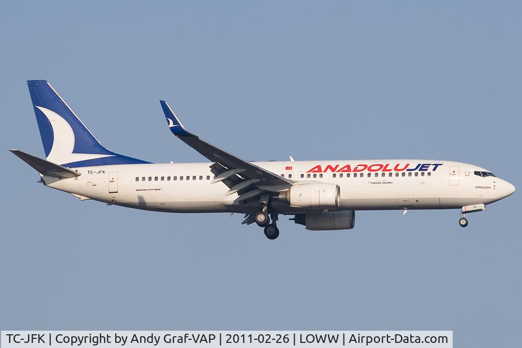TC-JFK, 1999 Boeing 737-8F2 C/N 29773, Andolujet 737-800