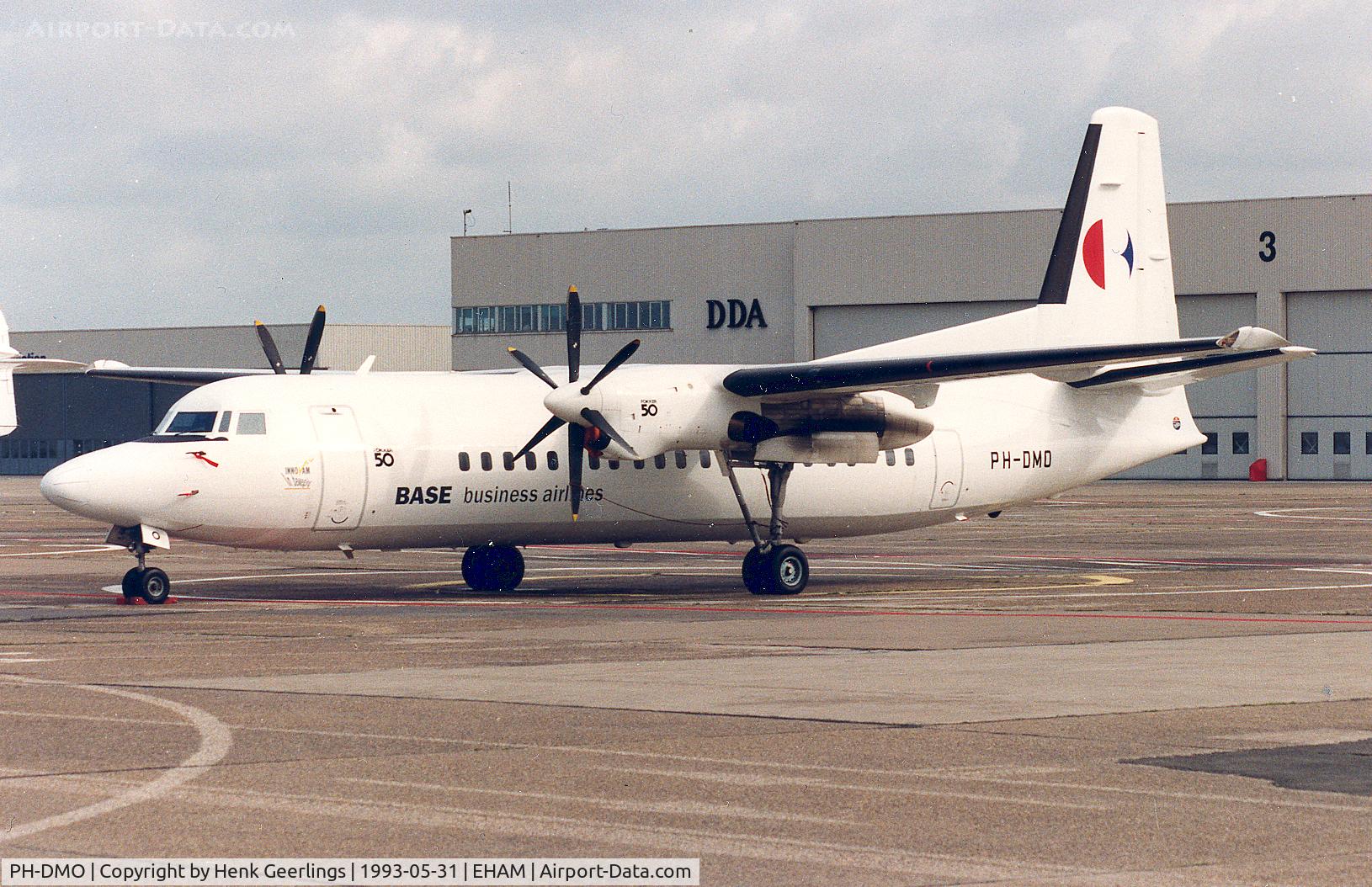 PH-DMO, 1987 Fokker 50 C/N 20103, Base Business Airlines