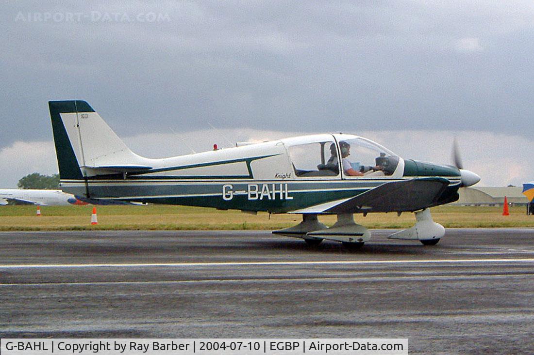 G-BAHL, 1972 Robin DR-400-160 Chevalier C/N 704, Robin DR.400/160 Knight [704] Kemble~G 10/07/2004