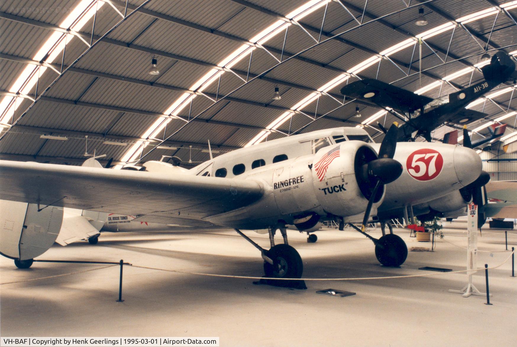 VH-BAF, 1944 Avro 652A Anson 1 C/N Not found MH120, Drage Airworld Museum , Wangaratta Vic. Australia Museum now closed. Planes sold.