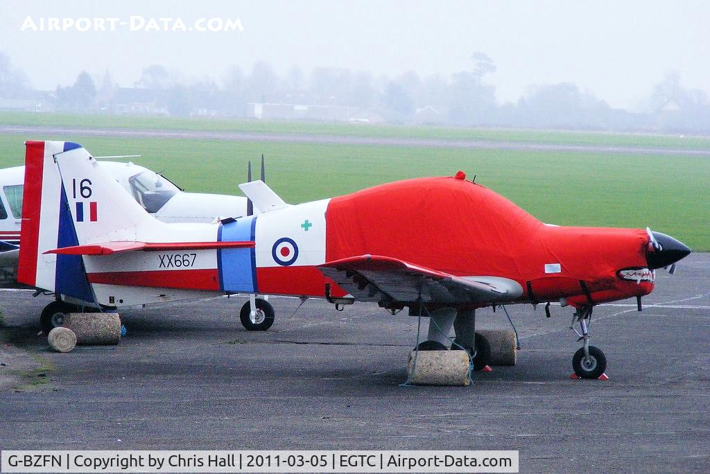G-BZFN, 1975 Scottish Aviation Bulldog T.1 C/N BH120/325, wearing its former RAF id XX667