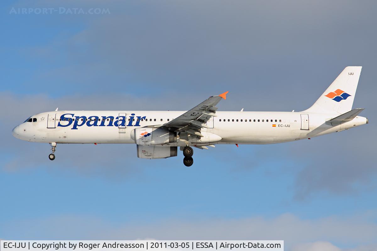 EC-IJU, 2002 Airbus A321-231 C/N 1843, JK057 from Barcelona