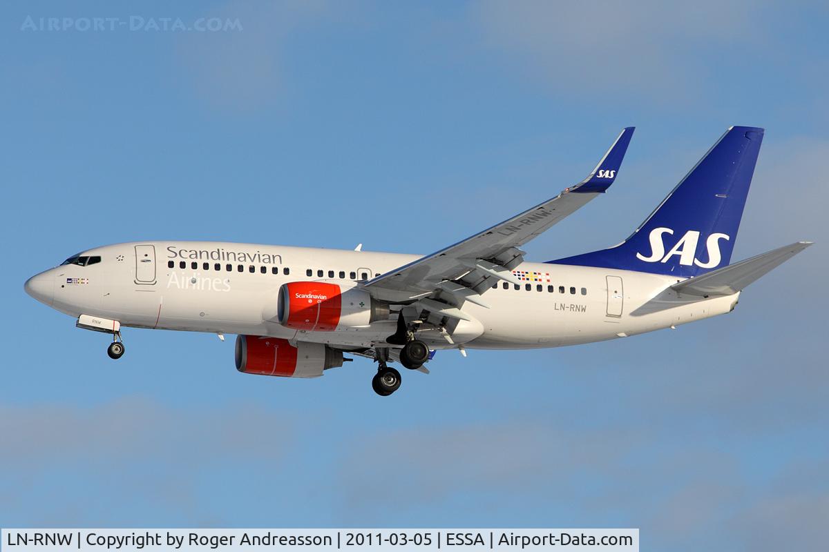 LN-RNW, 2010 Boeing 737-783 C/N 34549, SK7858 from Vienna