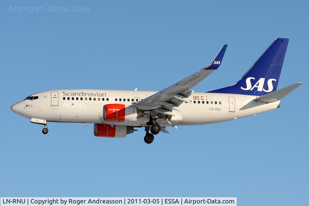LN-RNU, 2009 Boeing 737-783 C/N 34548, SK7886 SZG-ARN