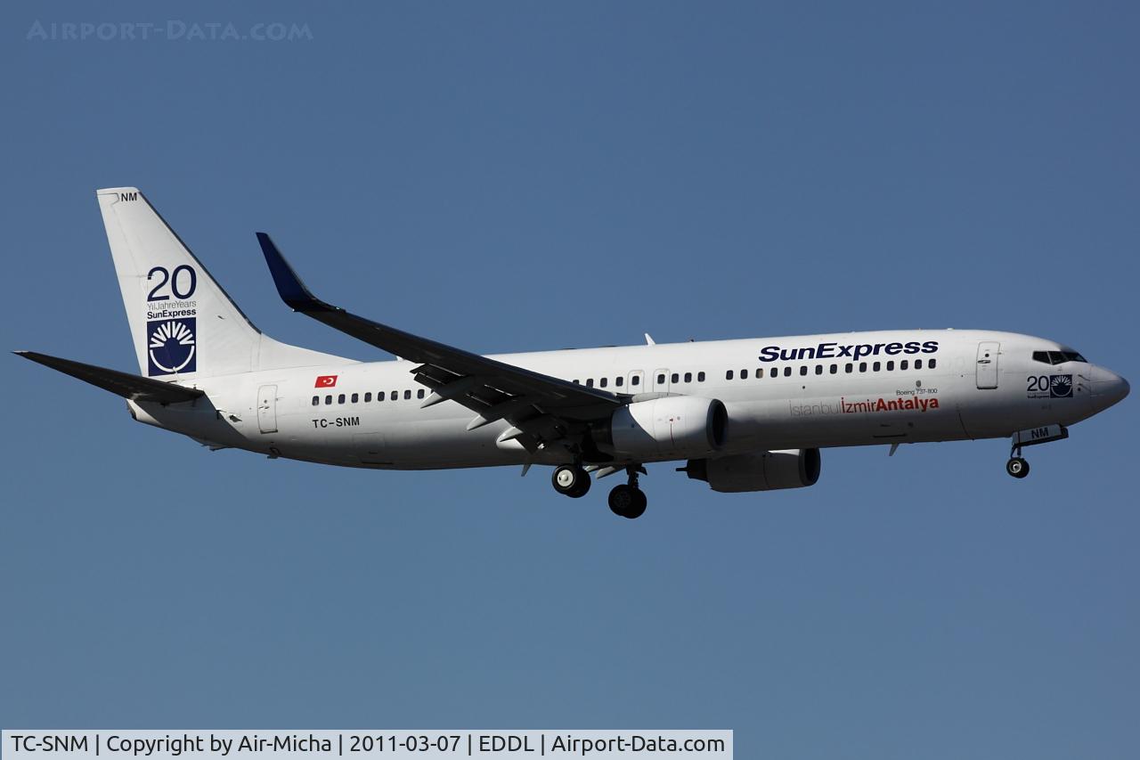 TC-SNM, 2005 Boeing 737-8BK C/N 33023, SunExpress, Boeing 737-8BK (WL), CN: 33023/1682