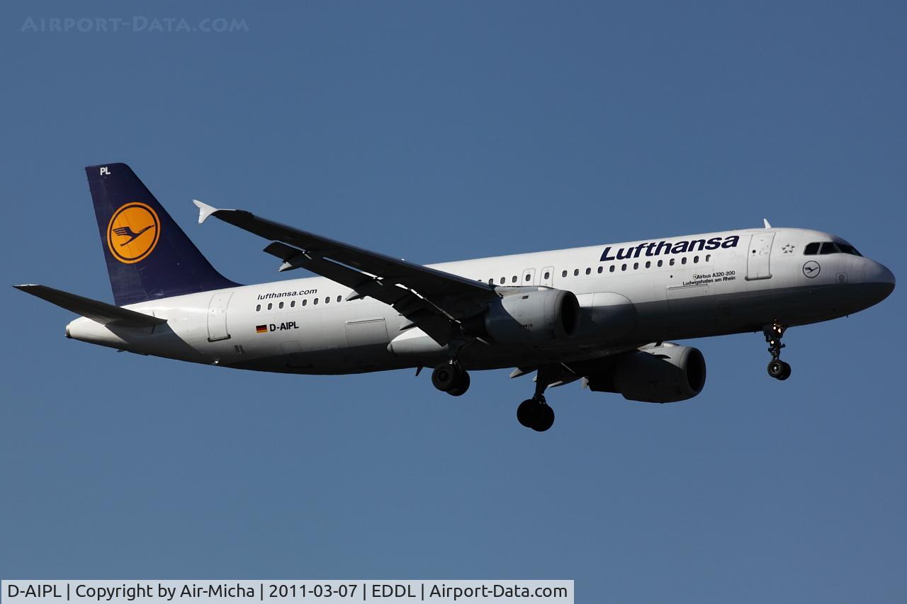 D-AIPL, 1989 Airbus A320-211 C/N 094, Lufthansa, Airbus A320-211, CN: 0094, Name: Ludwigshafen am Rhein