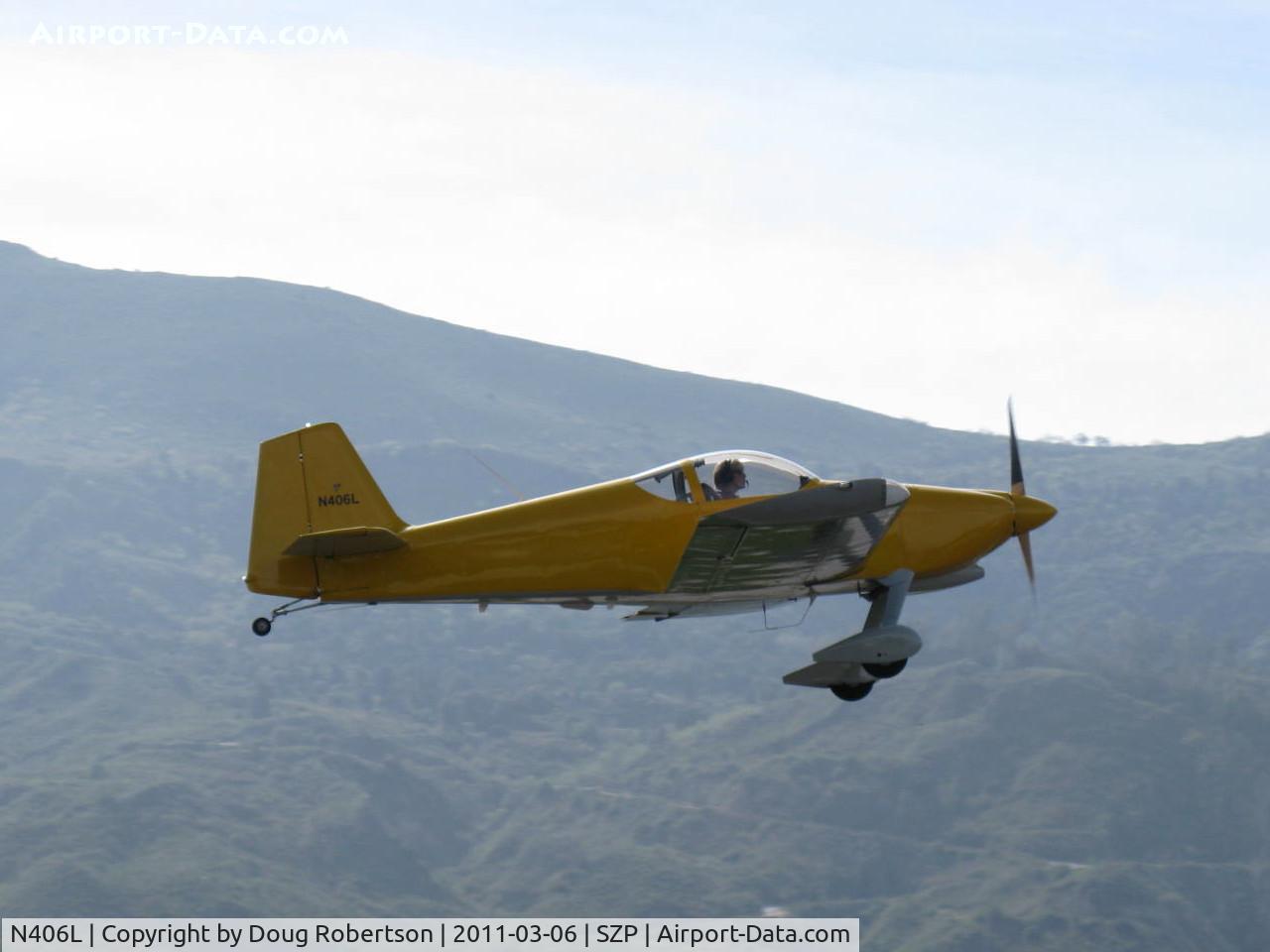 N406L, 2008 Vans RV-6 C/N 936, Provo PROVO 6, Lycoming O-320 160 Hp, takeoff climb Rwy 22