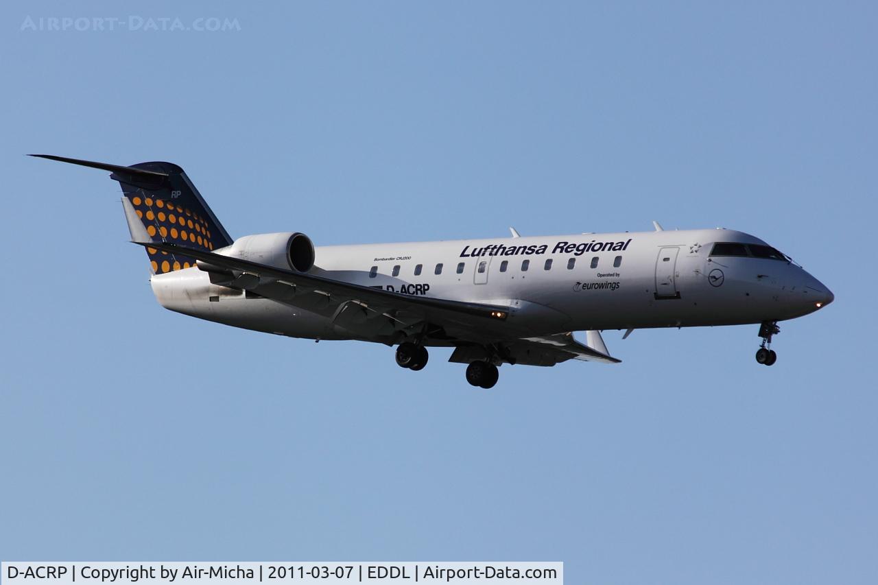 D-ACRP, 2002 Bombardier CRJ-200ER (CL-600-2B19) C/N 7625, Eurowings