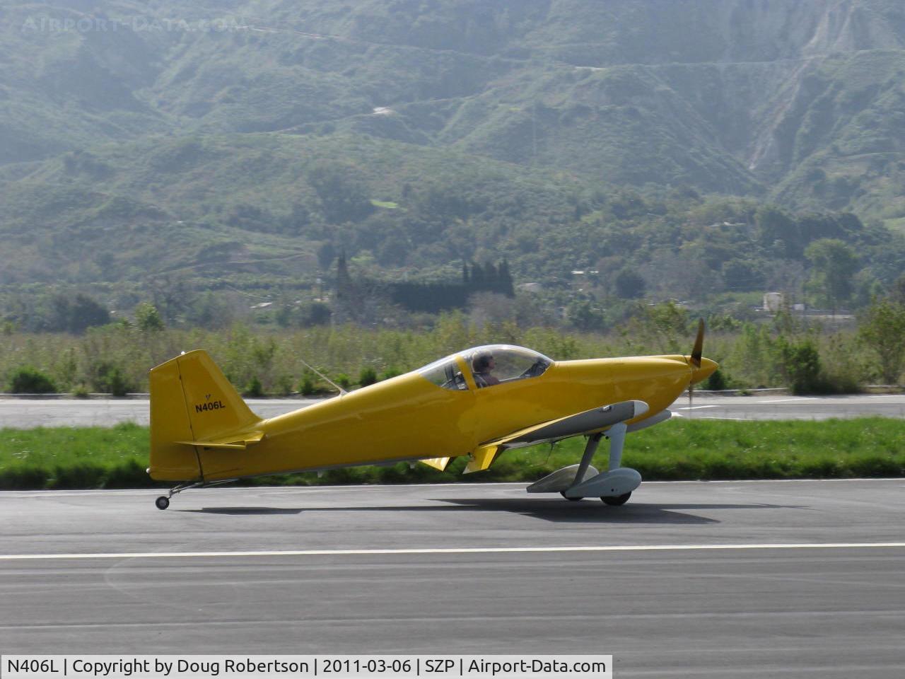 N406L, 2008 Vans RV-6 C/N 936, Provo PROVO 6, Lycoming O-320 160 Hp, landing roll Rwy 22