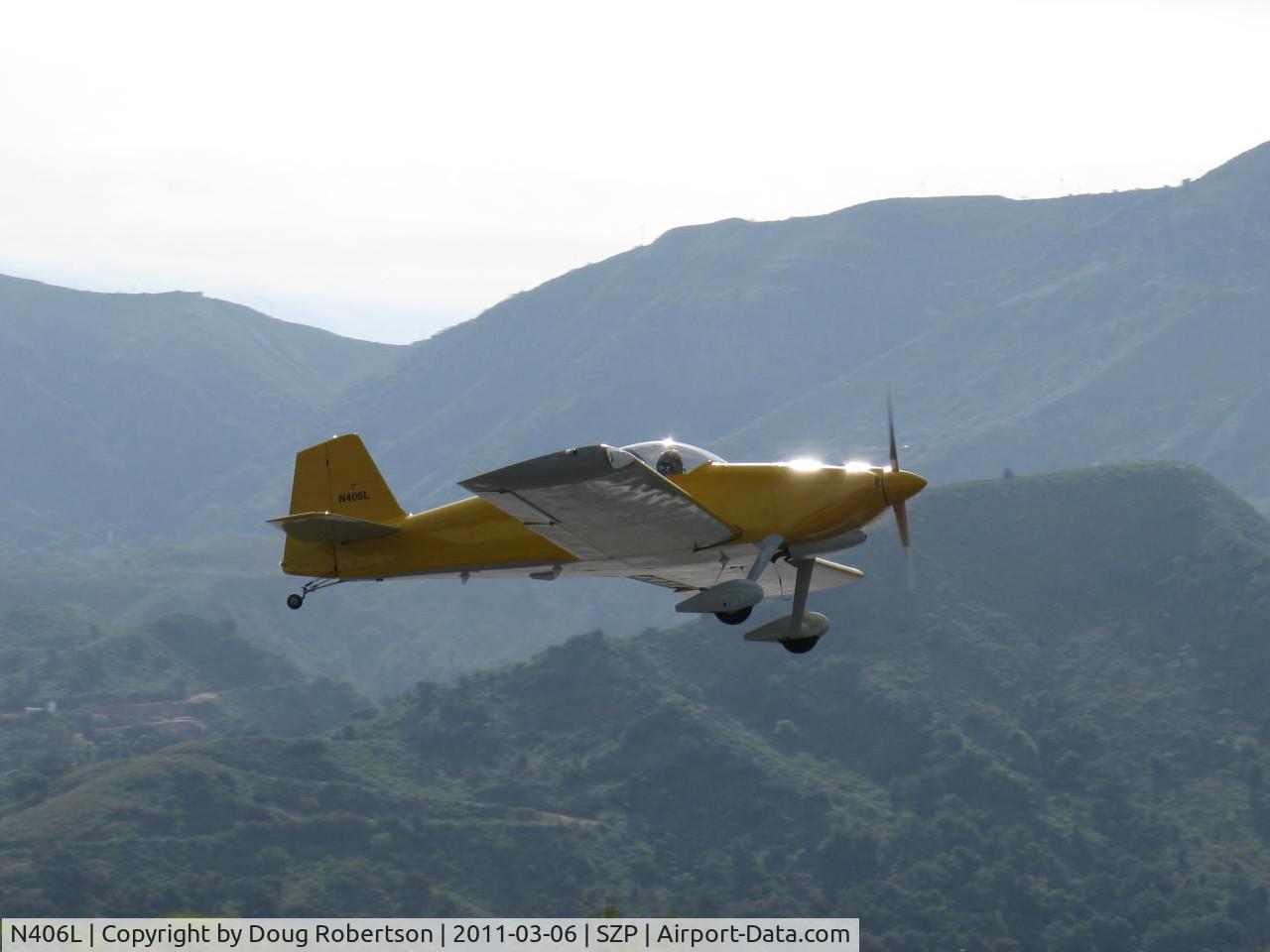 N406L, 2008 Vans RV-6 C/N 936, Provo PROVO 6, Lycoming O-320 160 Hp, takeoff climb Rwy 22