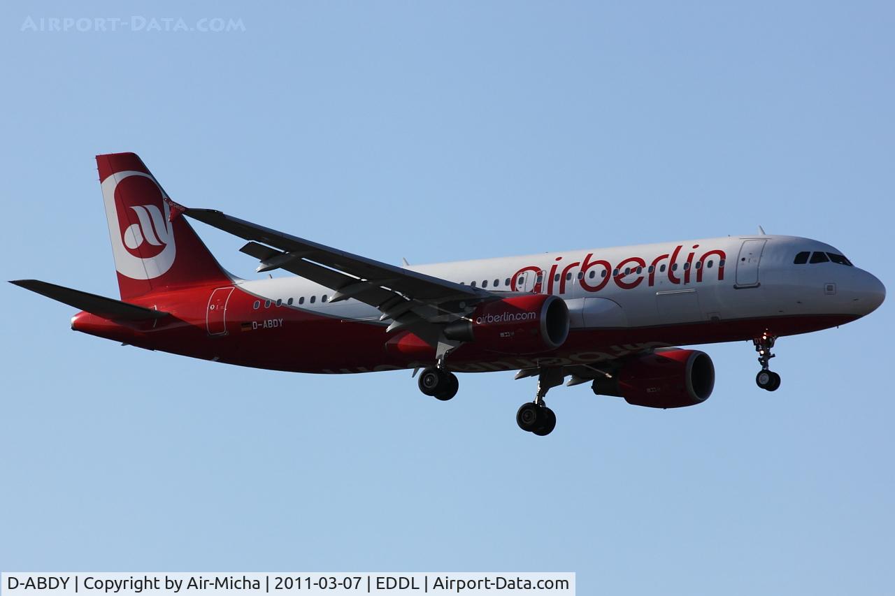 D-ABDY, 2009 Airbus A320-214 C/N 4013, Air Berlin, Airbus A320-214, CN: 4013