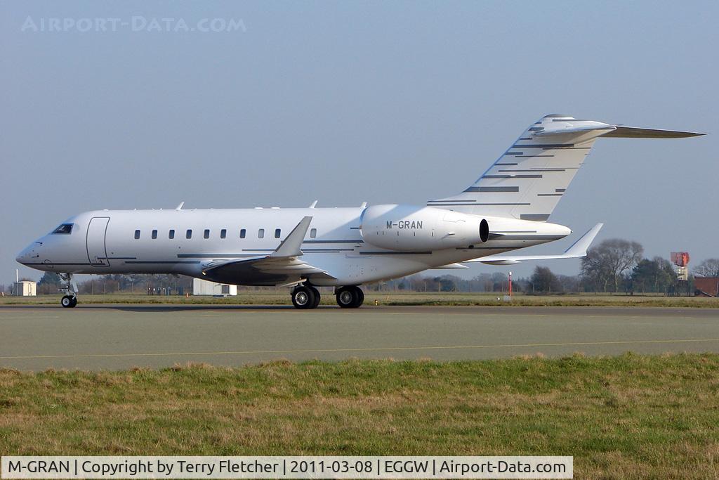 M-GRAN, 2009 Bombardier BD-700-1A11 Global 5000 C/N 9324, Bombardier BD-700 Global 5000, c/n: 9324 at Luton